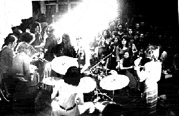 1.Rockfete im Rock, Berlin TU Mensa 1974. Foto: Cristina Perincioli