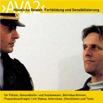 CD-Cover "AVA": Häusliche Gewalt, Fortbildung und Sensibilität